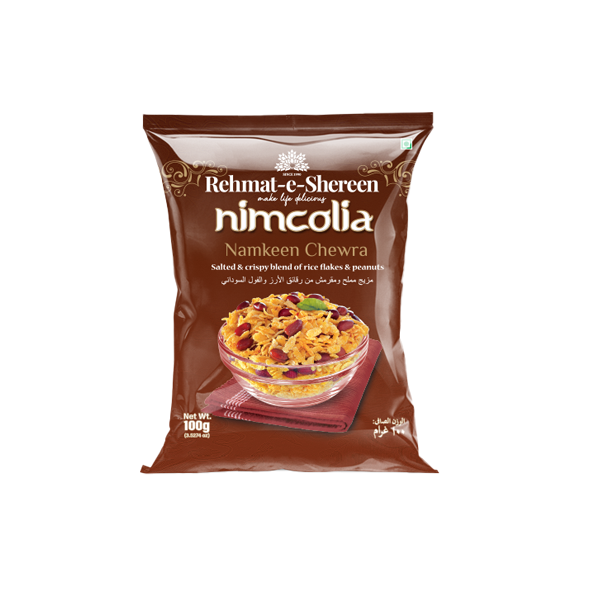 Rehmat E Shereen Nimcolia Namkeen Chewra - 100gm (18pcs)