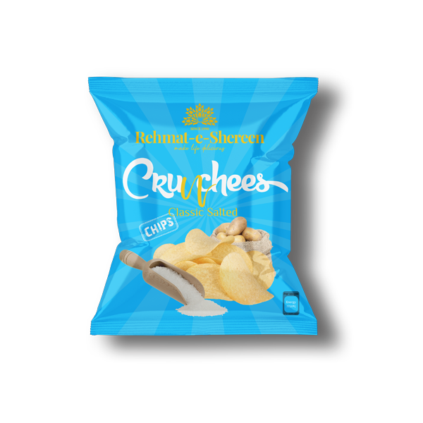 Rehmat E Shereen Potatos Chips Salted - 100gm (24pcs)