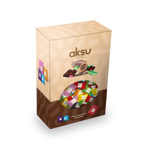Aksu Milky Compound Chocolate Mix - 1000gm